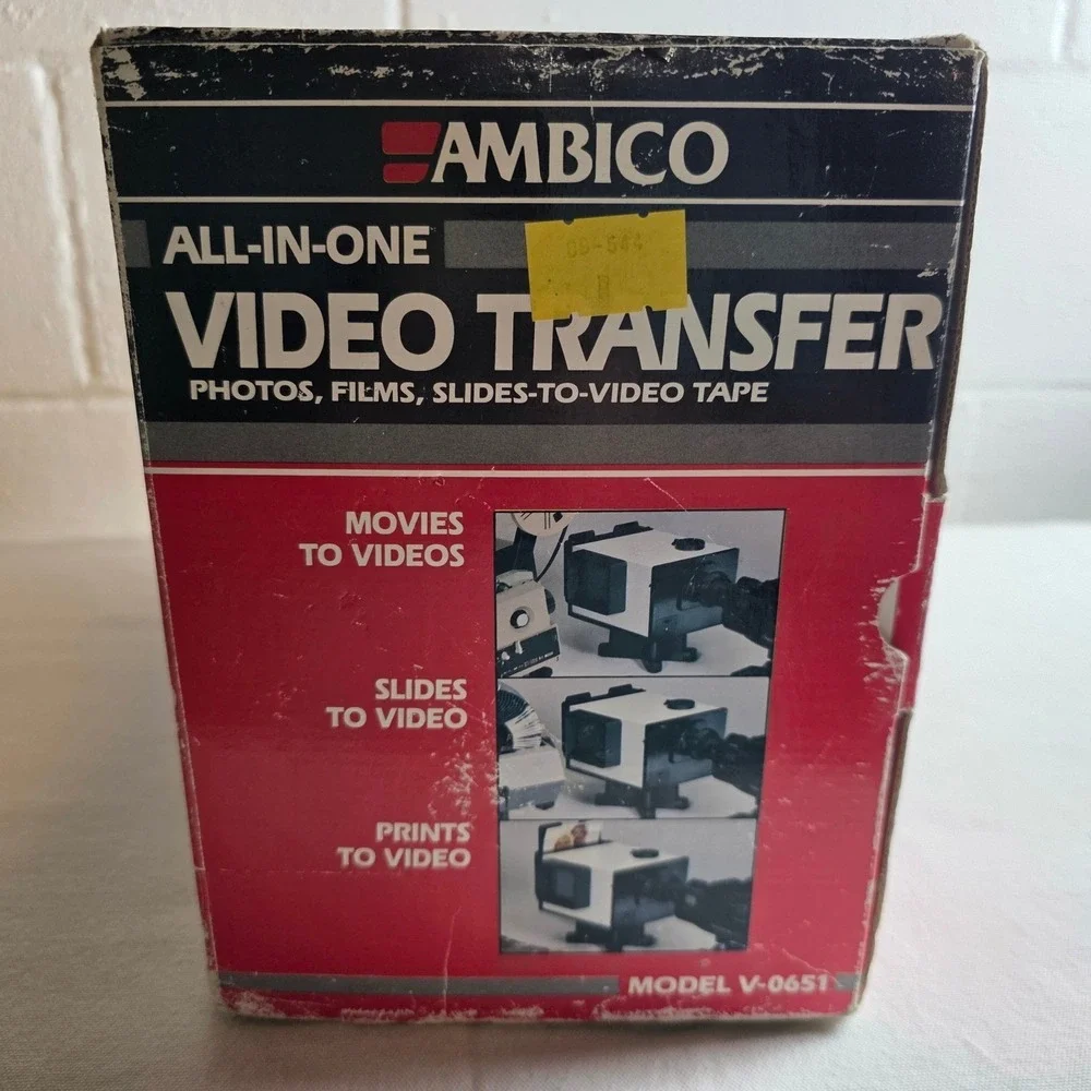 Ambico V-0651 All-In-One Video Transfer Photos Films Slides to Video Tape Boxed